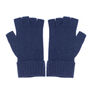 Mens navy fingerless gloves